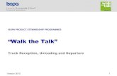 “Walk the Talk”walkthetalk.isopa.org/walk_en/EN_logistics(Final).pdf · “Walk the Talk” Truck Reception, Unloading and Departure ISOPA PRODUCT STEWARDSHIP PROGRAMMES Version