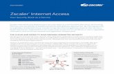 Zscaler Internet Access - CentraComm · Integrated functionality to eliminate point products CLOUD FIREWALL Full DPI and access controls across all ports and protocols. App and user