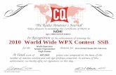 World Wide WPX Contest - N6MI · 2015-11-01 · 2010 World Wide WPX Contest SSB N6MI Ops: N6MI K6VCR KI6ACI 607,969 Multi-Operator Single-Transmitter High Power #3 in United States