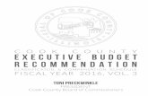 COOK COUNTY executive budget recommendation · 2016-08-02 · officers compensation plan (afscme) - co2 24 schedule iii-county corr. officers compensation plan (afscme) - co3 25 schedule