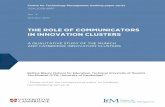 CTM working paper template - University of Cambridge€¦ · The Role of Communicators in Innovation Clusters: A Qualitative Study of the Munich and Cambridge Innovation Clusters