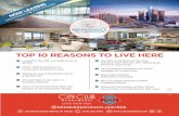 TOP 10 REASONS TO LIVE HERE - City Club Apartments · TOP 10 REASONS TO LIVE HERE 02/20. Located in the CBD w/a Walk Score of 93/100 Within Walking Distance of Compuware & Quicken