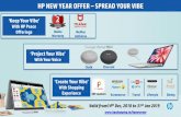 HP NEW YEAR OFFER SPREAD YOUR VIBE · NEW YEAR DESKTOPS OFFER 2018 –SPREAD YOUR VIBE (Worth Rs 3,999) (Worth Rs 699) (Worth Rs 4,999) *Includes processing fee, shipping and handling
