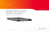 Keysight Streamline Series P9336A USB I/Q Arbitrary ... · Triggers sources include the front panel Ext 1/2 connectors and rear panel Trig 1/2 connectors. Software triggers are also