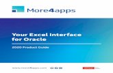 Your Excel Interface for Oracle... 5 Just like our proven Wizards for Oracle EBS, our ERP Cloud Modules allow the use of Excel as your interface to Oracle. Users can download, edit