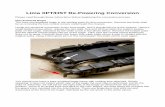 Lima XPT-HST Conversion XPT-HST Re-Powering.pdf · Lima XPT/HST Re-Powering Conversion Please read through these instructions before beginning the conversion process. Non-Powered