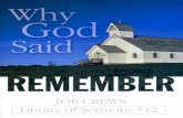 Why God Said Remember - adventbeliefs.com€¦ · Said the apostle,“Put on the new man,which after God is created in righteousness and true holiness” (Ephesians 4:24). Since the