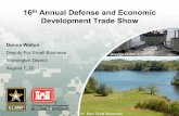 16th Annual Defense and Economic Development Trade Sho · Small Business Actual Obligations $171.8M Small Business 39.84% 42.91% $63,574,792 Small Disadvantage 21.28% 20.57% $34,630,299