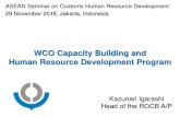 WCO Capacity Building and Human Resource Development Programkbscustoms.asean.org/.../12/1.-HRM-and-HRD-ROCB-AP.pdf · Competency-based approach in HRM • Often defined as an integral