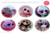 Cake toppers for Beanie Boo party - MY MONDAY MAKES€¦ · Cake toppers for Beanie Boo party (C) C. A. Potts 19/07/15 For personal use only