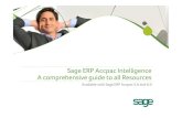 Sage ERP AccpacIntelligence A comprehensive guide to all ... · Excel interface Easily customizable “out of the box” financial, sales, purchasing, and inventory report templates