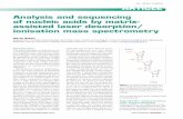 Analysis and sequencing of nucleic acids by matrix- …...cules such as proteins, peptides, oligo - saccharides, oligonucleotides or small polynucleotides (e.g. intact tRNA mole -
