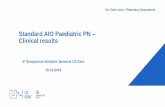 Standard AIO Paediatric PN Clinical results zorgaanbod... · 2019-10-18 · Ideal weight class < 3 Kg 3 kg –10 kg 11 kg –20 kg 21 kg –30 kg > 31 kg (- 18 year) Neonatal