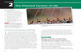 The Chemical Context of Life - Pearson Education · 2 The Chemical Context of Life CHAPTER This unit of chapters introduces some basic concepts of chemistry that apply to the study