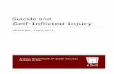 Suicide and Self-Inflicted Injury · The Arizona 2016 suicide rate was 32% above the national rate of suicide that year. In Arizona, as in the US, adjusted suicide rates have been