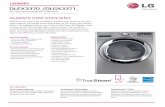 Ultra Large Capacity SteamDryer™ w/ NFC Tag On€¦ · generates real steam to reduce wrinkles and odors, and practically eliminates the need for ironing. SteamFresh™ Cycle Late