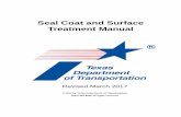 Seal Coat and Surface Treatment Manual (SCM)...Manual Notice 2017-1 From: C. Michael Lee, P.E. Director, Maintenance Division Manual: Seal Coat and Surface Treatment Manual Effective