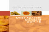 Dried Apricots Standard DDP - UNECEDried apricots with the following defects are excluded: - rot, if the symptoms are very signiﬁcant Example related to the minimum requirement "sound"