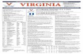 VIRGINIA VIRGINIA ATHLETICS MEDIA RELATIONS · 2016 (Kansas/Oklahoma) and fourth in NCAA history. ... F 25 Mamadi Diakite (Guinea, Africa) R-Jr. 6-9 228 6.6 3.5 Matched career high