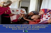 C Nutrition and Health Integration: A Rapid Review of ... · the health and nutrition of individuals (15). Recent years have seen a push in many countries to integrate nutrition and