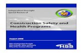 Construction Safety and Health Programs - Energy.gov · • Strengthening contractual health and safety provisions in construction subcontracts. • Reviewing subcontractor health