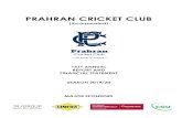 PRAHRAN CRICKET CLUB annual...Prahran Cricket Club (Incorporated) 141st Annual Report and Financial Statement Page 3 3rd XI PREMIERS (MEN) 1936/37 1946/47 1947/48 1958/59 1979/80 ONE-DAY