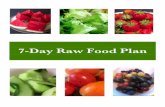 7-Day Raw Food Plan · 2020-06-27 · FRUITS AND VEGETABLES And God said, Let the earth bring forth grass, the herb yielding seed, and the fruit tree yielding FRUIT after his kind,