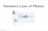 Newton’s Laws of Motiondavid.lary/CM/...Sep 26, 2011  · • The laws are easy to state but intricate in their application. • All around us we see Newton’s laws in action. Easier