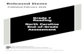 Grade 7 Reading North Carolina End-of-Grade Assessment · GRADE 7 READING—RELEASED ITEMS 3 Go to the next page. 4 What does the word parallel in paragraph 4 suggest about the concepts?