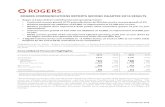 ROGERS COMMUNICATIONS REPORTS SECOND QUARTER 2016 … · Rogers Communications Inc. 1 Second Quarter 2016 ROGERS COMMUNICATIONS REPORTS SECOND QUARTER 2016 RESULTS Rogers 3.0 plan