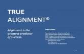 TRUE - Edgar Papke · 2018-04-04 · 1 TRUE ALIGNMENT® Alignment is the greatest predictor of success. Edgar Papke Consultant, Speaker & Leadership Coach 2013 Vistage Impact Speaker