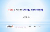 TEG Energy Harvesting - HTRD Korea Harvesting.pdf · 2020-06-09 · TEG 를 이용한 Energy Harvesting 2015. 10 열전연구회 HTRD KOREA INC. 주 재 헌