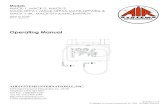 Operating Manual - Air Systems InternationalFILLING CYLINDERS Once filling is complete, close the fill and cylinder valves. Open the bleeder valve (Item #2*)to vent pressure. Remove