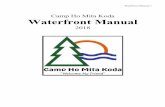 2018 Waterfront Manual - Camp Ho Mita Koda · During this time they will demonstrate proficiency with fundamental lifeguard skills (including rescue, surveillance, and First Aid/CPR).