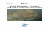 Marine ecosystem conditions and effects screening ......Marine habitat and ecosystem conditions 2015 23 6.1 Sandy seabed of proposed outer and eastern breakwater alignments 23 6.2