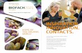 INSPIRATION. INNOVATION. - NuernbergMesse...World’s Leading Trade Fair for Organic Food Nuremberg, Germany 17 – 20.2.2021 into organic HOME OF THE ORGANIC WORLD INSPIRATION. INNOVATION.