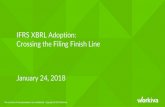 IFRS XBRL Adoption: Crossing the Filing Finish Line January 24, … · 2018-01-24 · XBRL Workflow 1. Review disclosure taxonomy 2. Map and tag 3. Set XBRL fact properties (accuracy,