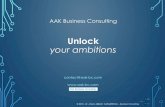 AAK Business Consulting Generale - AAK... · AAK Business Consulting is your expert partner for Research & Innovation Management and Funding More than 12 years experience through