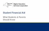 Student Financial Aid - Schoolwires€¦ · – Clubs/organizations. 5 How to Apply • To be considered for financial aid, you may need to complete many different applications –