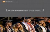 AFTER GRADUATION: WHAT’S NEXT? · The first year of employment after graduation is a time of transition and opportunity. This section . describes some of the issues many people