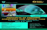 The Fairmont Copley Plaza Bostonsahk.hk/Poster/20170505 FINAL Brochure Pediatric... · ANESTHESIA AND CRITICAL CARE The Fairmont Copley Plaza Boston May 5-7, 2017 ... Ultrasound Guided