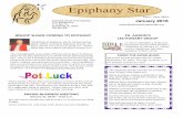 Epiphany Star - Amazon S3€¦ · January 2016 Editor: Rusty Ogden ISHOP SLOAN OMING TO EPIPHANY PARISH USINESS MEETING January 31, 2016— 9:15 a.m. December 30, of our former interim
