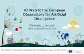 AI Watch: the European Observatory for Artificial Intelligence · AI Watch: the European Observatory for Artificial Intelligence JRC Week on CompositeIndicators andScoreboards, Ispra,
