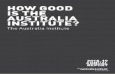HOW GOOD IS THE AUSTRALIA INSTITUTE? · Press Clip Mentions 8718 different bands, frequencies and websites 20,624 Syndicated to. ... also available at short notice for interviews