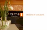 Hospitality Solutions · USA ITSthe1 has its focus on several areas of Consultancy, Services and Solutions. o IPTV –Turnkey Solutions & Services o 1.TV Middleware Application (UI)