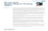 TM On my mind: Modern Magical Thinking (MMT) · Modern Magical Thinking (MMT) MARCH 13, 2019 FRANKLIN TEMPLETON THINKSTM CIO VIEWS. Should we worry about this? Well, large stocks