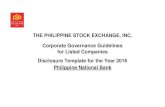 THE PHILIPPINE STOCK EXCHANGE, INC. Corporate Governance ... · 2016 CORPORATE GOVERNANCE GUIDELINES: DISCLOSURE SURVEY Company Name: PHILIPPINE NATIONAL BANK (PNB) Date: March 31,