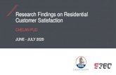 Research Findings on Residential Customer Satisfaction · Customer service mean scores show remarkable consistency since the last survey. Perceptions about customer service. by mean
