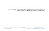 External Memory Interface Handbook Volume 2: Design Guidelines · 2020-07-06 · External Memory Interface Handbook Volume 2: Design Guidelines Last updated for Altera Complete Design