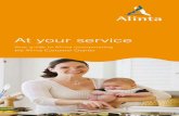 At your service Alinta Sales Pty … · To help you manage your home more efficiently, we’ve introduced Alinta Assist, making it easy to source reliable tradespeople and . advice